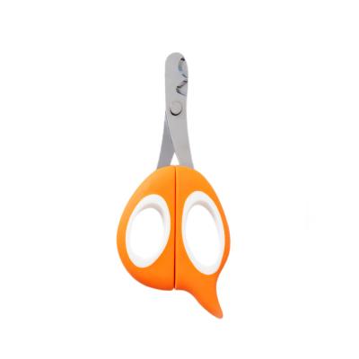 China Stainless Steel Cat Nail Clippers Pet Viable Nail Scissors with 2 Holes Suitable for Both Dogs and Cats for sale