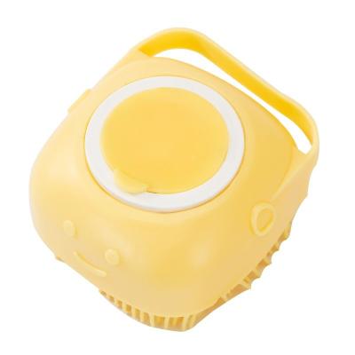 China Viable Soft Massage Brush Shampoo Dispenser Silicone Soft Brush Rubber Pet Foam Maker for sale