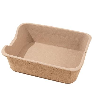 China Portable Cat Toilet Paper Spill-Proof Eco-Friendly Degradable Disposable Temporary Cat Litter Box Eco-Friendly Travel Trash Can for sale