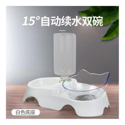 China Luxury White Glass Mushroom Dish Stainless Steel Wall Pet Bowl Metal Automatic Rim Bulk Tableware Stand Serving Blue Custom Double for sale