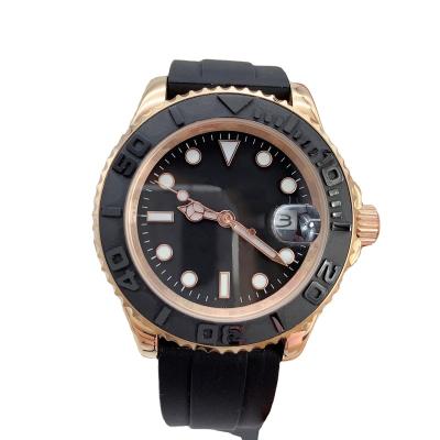 China Custom yacht watch 2813 automatic mechanical movement 316L stainless steel 40mm mineral glass waterproof luxury men's watch for sale