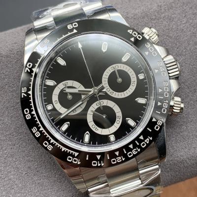 China Factory date luxury men's automatic mechanical watch bezel 904 stainless steel sapphire automatic clean ceramic movement 4130 depth for sale