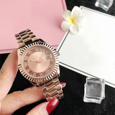 China Automatic date hip hop rose gold top brand watch fashion women's watch straps day date wristwatch men's watches in wristwatches luxury for sale