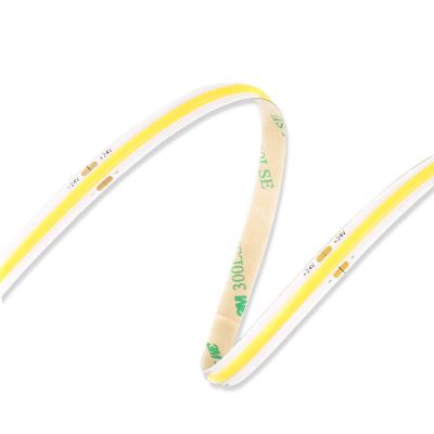 China 5meters hotel roll 50watt IP20 protection level single color dotless warm white 8mm cob led strip for sale