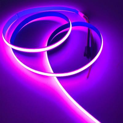 China Desktop 2022 color changing hot12v/24v RGB 12mm 1134 pcs/meter flexible rope light cob led strip light for christmas holiday for sale