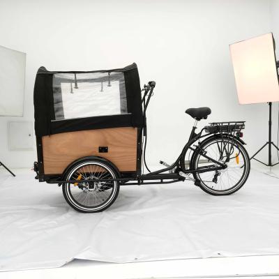 China Europe Warehouse Disc Brake Disc Brake Steel Mechanical Electric Family Cargo Bike Family Cargo Bike for sale