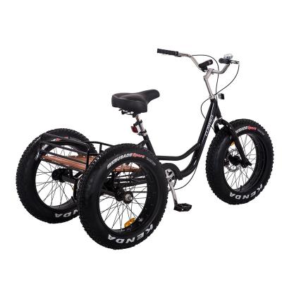 China Steel 20 inch three wheel tire fat bike adult tricycle for sale for sale