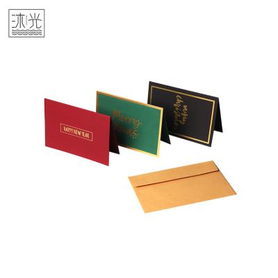 China China Promotional Gift Customized Printing Hot Stamping Christmas Greeting Card for sale