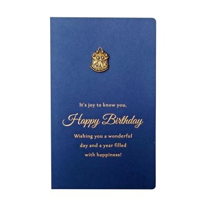 China Color Paper Greeting Cards Retro Foil Stamp Happy Birthday Bundle Cards With Envelopes for sale