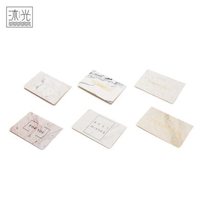 China New Pattern High Quality China Gold Stamping Marble Greeting Cards for sale