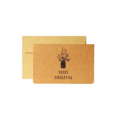 China China Custom Eco - Friendly Wedding Thank You Invitation Kraft Cards With Logo for sale