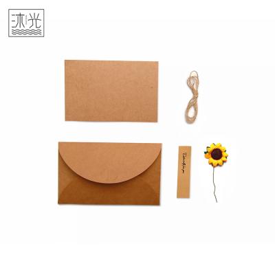 China China Customized Handmade Design Flower Thank You Greeting Cards With Flowers And Envelopes for sale