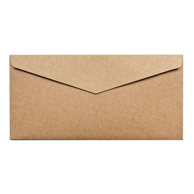 China High Quality Plain Black Business Paper Envelope Paper Envelope Paper Envelope Brown Business Retro OEM Customized for sale