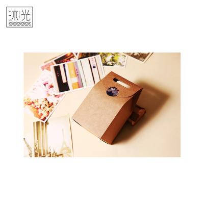 China China OEM Manufacturer Cheap Gift Packing Brown Kraft Recyclable Paper Bags With Handles for sale