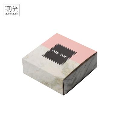 China Square Recyclable Small Size Drawer Outlet Slide Style Business Card Coated Paper Box Packaging for sale