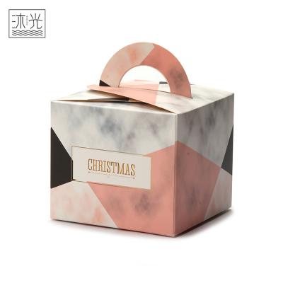 China New Small Recyclable Promotional Paper Gift Packing Merry Christmas Decorative Box for sale