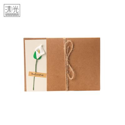 China China OEM Factory Handmade Gift Paper Flower Fathers Day Greeting Card for sale