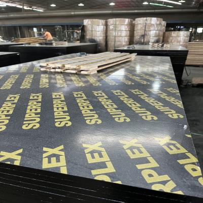 China The cheapest 3*6 15mm black laminated plywood from industrial factory for sale