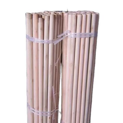 China Guangxi Factory Wholesale Price Home PVC Coated Wooden Broom Stick Log Broom Stick for sale