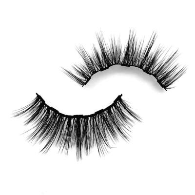 China Natural Wholesale False Lashes Private Label Packaging Vegan 3D 5D Handmade Silk Lashes D Loop Synthetic Faux Mink Eyelashes for sale