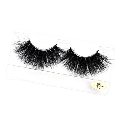 China Real 25mm Natural Wholesale Strip Private Label Faux 3d 5d Fluffy Mink Eyelash Vendors for sale