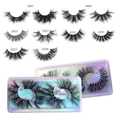 China Wholesale False Mink Fluffy Eyelashes G201 Long Lasting Super Eyelash Private Label Strip Vendors Mink Faux Fluffy Eyelashes 5d for sale