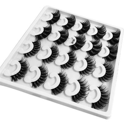 China Durable Wholesale Price 10 Pairs 3D Mink False Eyelashes Natural Style False Mink Eyelashes. for sale