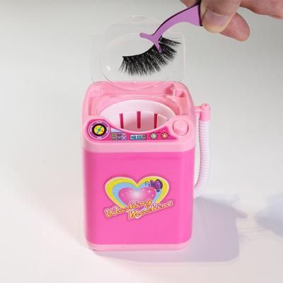 China Durable Mini Automatic Lash Washer Eyelash Washing Machine 3D Mink Eyelash Washer Vendor Makeup Base Tool for sale