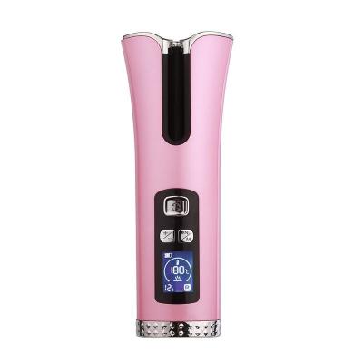 China Safety Easy To Use USB Wireless Hair Curler Automatic Rotating Ceramic Rollers for sale