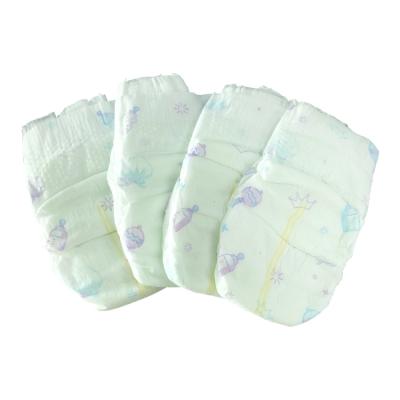 China Nonwoven Fabric Soft Elastic Diaper Manufacturers Care Positions Printed Side Baby Diapers for sale