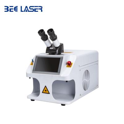 China Hotels Laser Welding Machine For Jewelry 100W CCD Integrated Desktop For Welding Gold And Silver Necklaces And Rings Rotary 3D Jewelry for sale