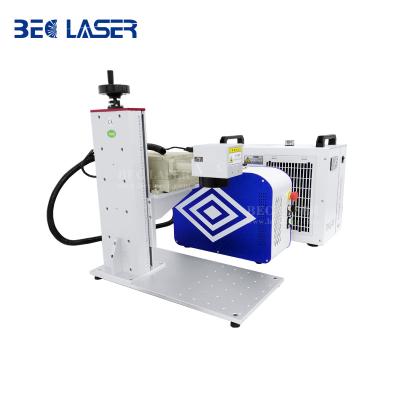 China JPT Laser Source Laser Marking Machine High Precision Water Cooled Portable UV Galvo Etching For 3D Wine Glass Perfume Bottle for sale