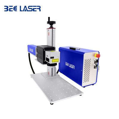 China Air Cooled 3D 30w 50w 100w 3d Fiber Laser Marking Machine For Lamps Die Engraving Metal Mold Curved Dial Surface for sale