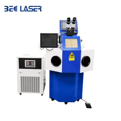 China Tin/Copper/Tweezers/Gold/Silver Laser 200w Laser Welding Machine Jewelry Welding Spot Welding For 3D Gold Repair for sale