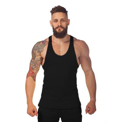 China QUICK DRY Muscle Tank Top Mens Gym Workout Crop Bodybuilding Racerback Fitness Sports Invest Upper For Fit for sale