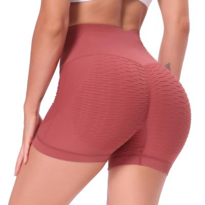 China High Quality Customized 100% Polyester Women Gym Fitness Quick Dry Workout Sweat Short Running Shorts Sports Compression Shorts Yoga for sale