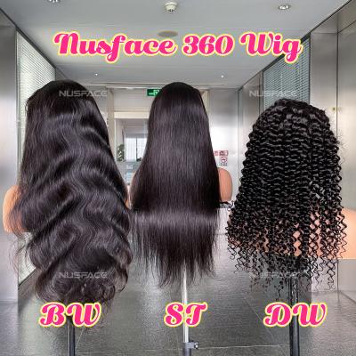 China Original Pure Natural Hair 360 Lace Wigs Seller,Brazilian Human Hair 360 Full Lace Wigs,Hd Transparent 360 Lace Frontal Wig With Baby Hair for sale