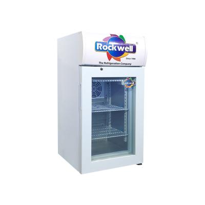 China Ice Cream Glass Display Single-temperature SD40B Store Use Top Light Box Compressor Commercial Freezer 40L for sale