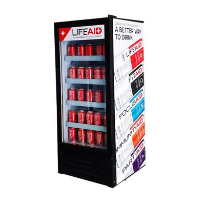 China 2020 new large COMPRESSOR 190L upright comercial cold drink display refrigerator with compressor for sale