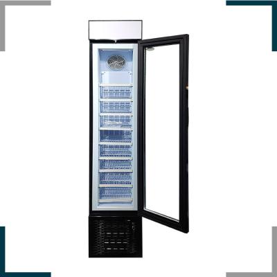 China Meisda Commercial Slim Upright Display 105L Standard Ice Freezer With Digital Temperature Controller for sale