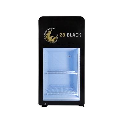 China 68L Single-temperature Commercial OEM Beverage Food Fruit Display Fridge With Customized Logo for sale