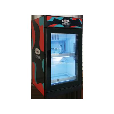 China 62L Single-temperature Customized Countertop Small Mini Display Fridge For Store for sale