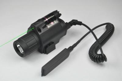 China Green Laser Sight and LED Flashlight Combo with Quick Rail Mount gun sight for sale