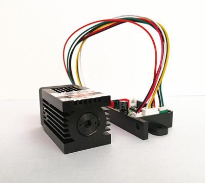 China DC 12V 450nm 1.6W Blue Dot Laser Module With TTL Modulation For Laser Stage Light for sale