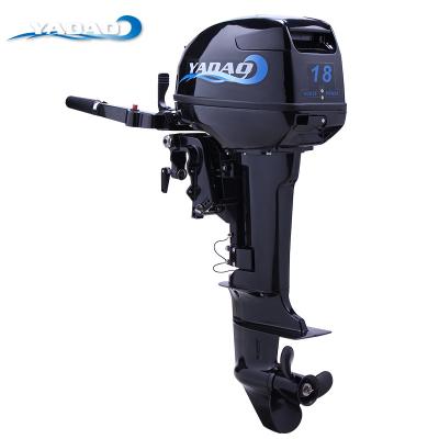 China New Short 18HP Axle 2 Stroke Motorboat Outboard Engine 18hp for sale