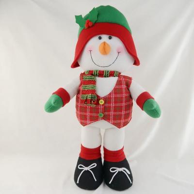 China Christmas Decoration Supplies Christmas Product 40cm-60cm-70cm Standing Snowman For Christmas Cloth Decoration/Christmas Cloth Gift for sale