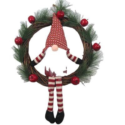 China Lovely Christmas Decorations Doll Creative Faceless Stripe Knitting Doll for sale