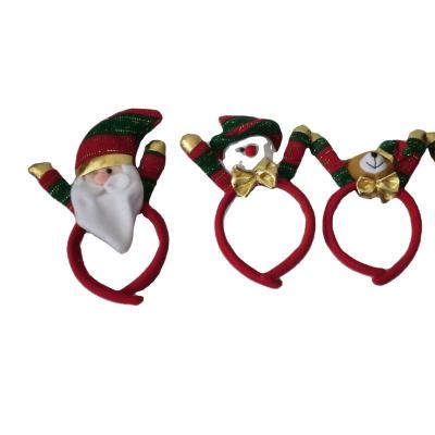 China Christmas Decoration Supplies Christmas 30cm Santa Claus/Snowman/Bear/Deer Hairpin For Christmas Decoration for sale