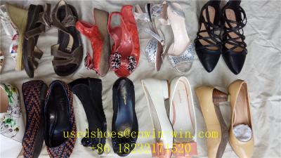 China Fashion /new style woman used shoes    used shoes old clothing second hand bags for sale