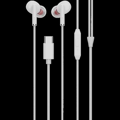 China Factory OEM 1.2M Earphones Wired Type-c Earbuds With MIC In-ear Earphone Stereo Cable Headset For Android System With Type-c Interface for sale